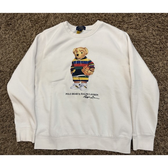 Polo Ralph Lauren Other - Youth Polo Ralph Lauren Polo Bear Basketball Pullover Crewneck Kids Sz 14-16 (L)